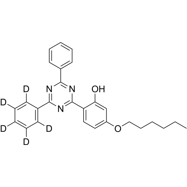 2-(4,6-Diphenyl-1,3,5-triazin-2-yl)-5-(hexyloxy)phenol-d5